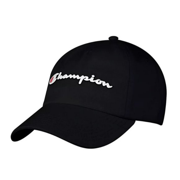 Champion Unisex Adult Ameritage Dad Adjustable Cap Black, One‎ Size - Picture 1 of 1